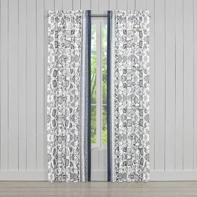 Royal Court Chelsea Rod Pocket Light-Filtering Set of 2 Curtain Panel