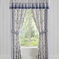 Royal Court Chelsea Rod Pocket Light-Filtering Set of 2 Curtain Panel