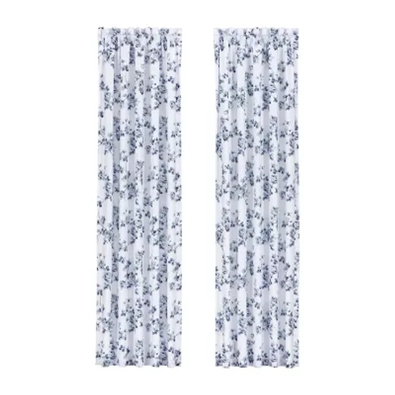 Royal Court Rialto Rod Pocket Light-Filtering Set of 2 Curtain Panel