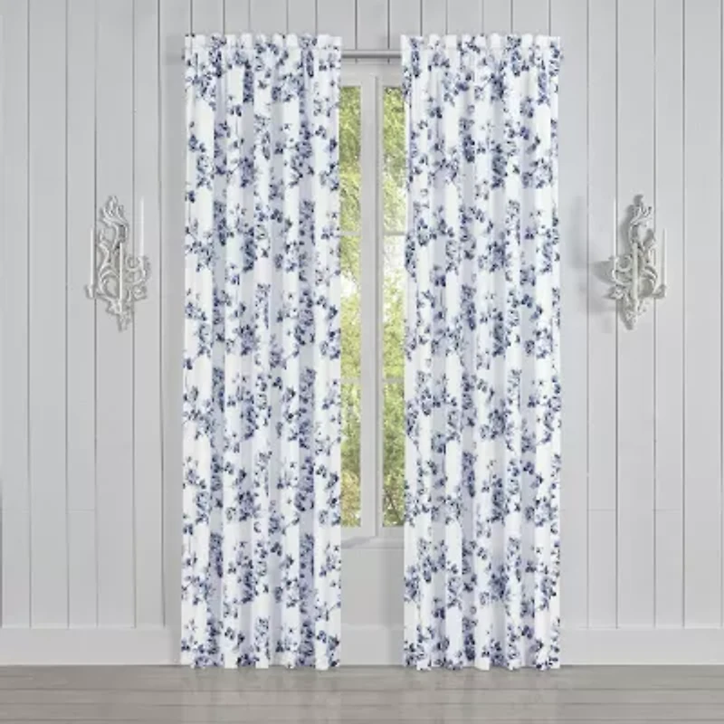 Royal Court Rialto Rod Pocket Light-Filtering Set of 2 Curtain Panel