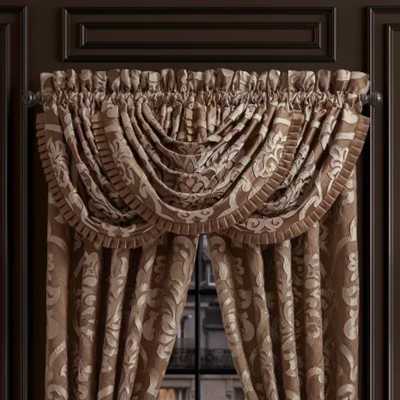 Queen Street Seymour Rod Pocket Waterfall Valance
