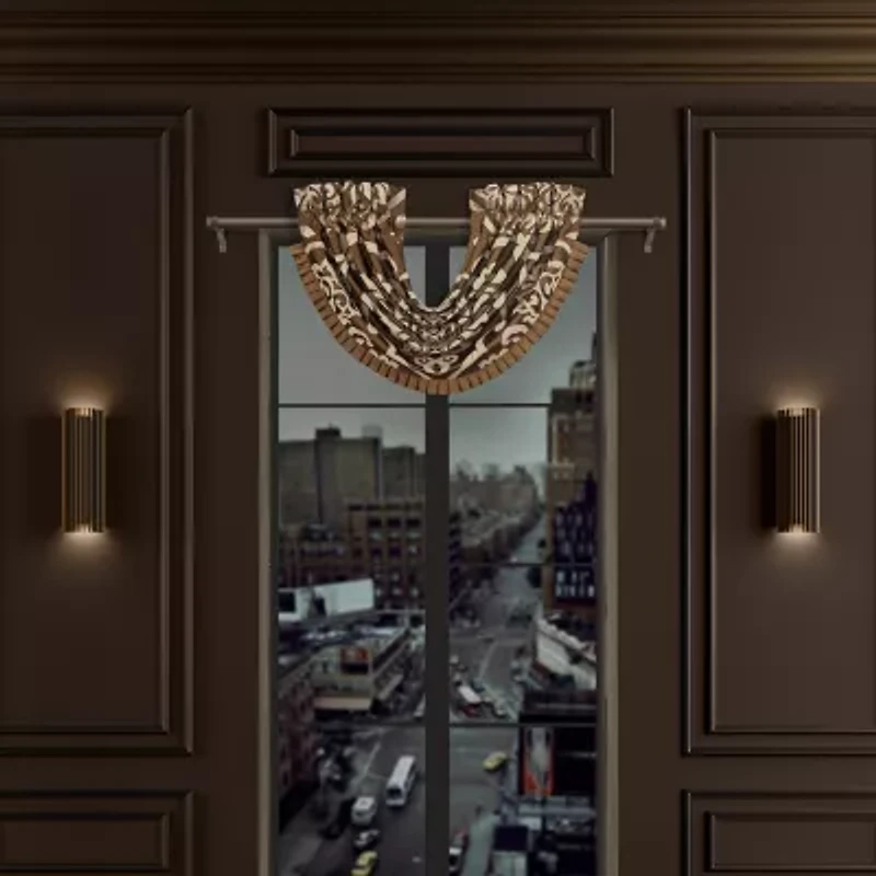 Queen Street Seymour Rod Pocket Waterfall Valance