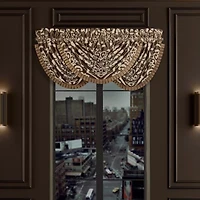 Queen Street Seymour Rod Pocket Waterfall Valance
