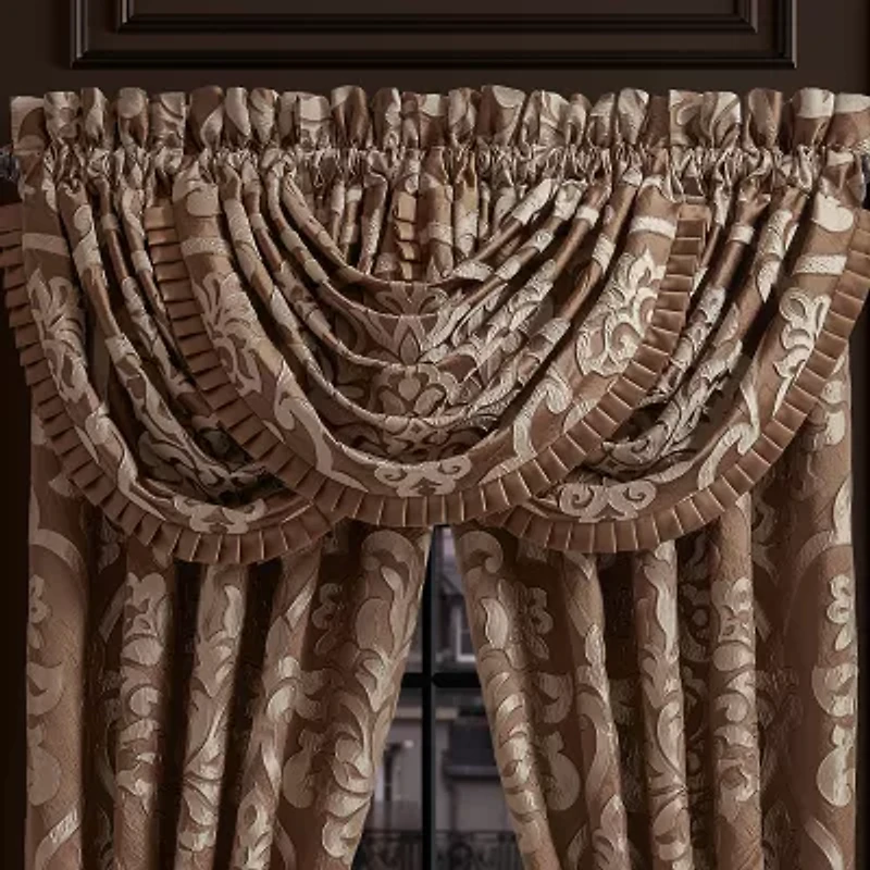 Queen Street Seymour Rod Pocket Waterfall Valance