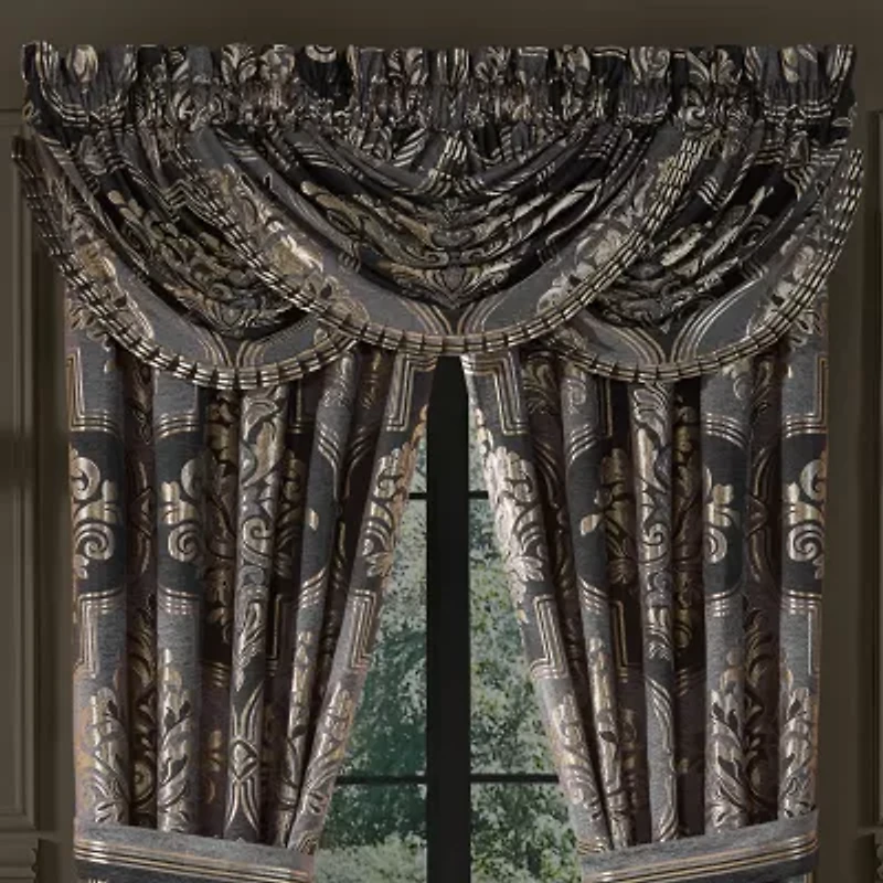 Queen Street Sayreville Rod Pocket Waterfall Valance