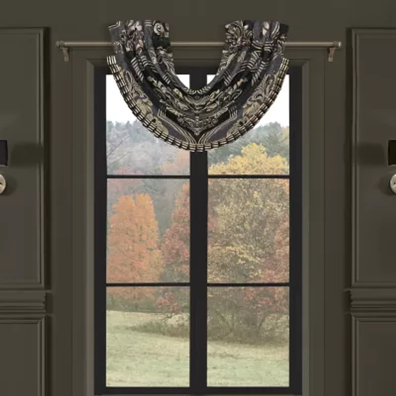 Queen Street Sayreville Rod Pocket Waterfall Valance