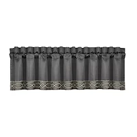 Queen Street Darwin Charcoal Rod Pocket Valance