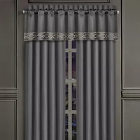 Queen Street Darwin Charcoal Rod Pocket Valance