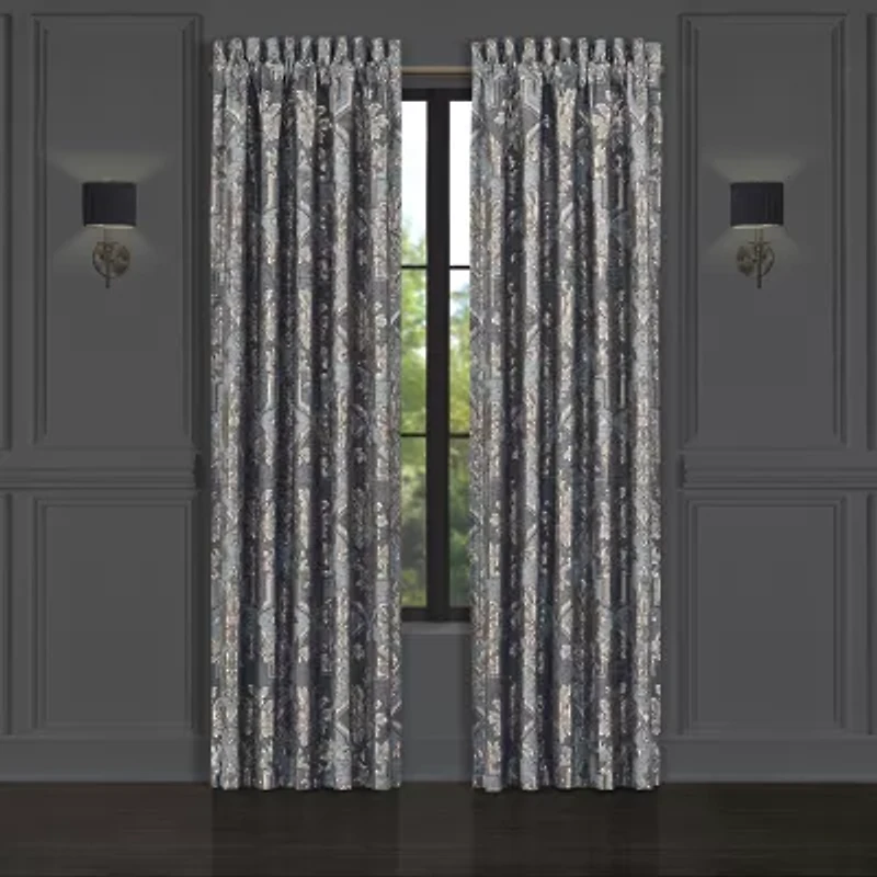Queen Street Woodmere Rod Pocket Light-Filtering Set of 2 Curtain Panel