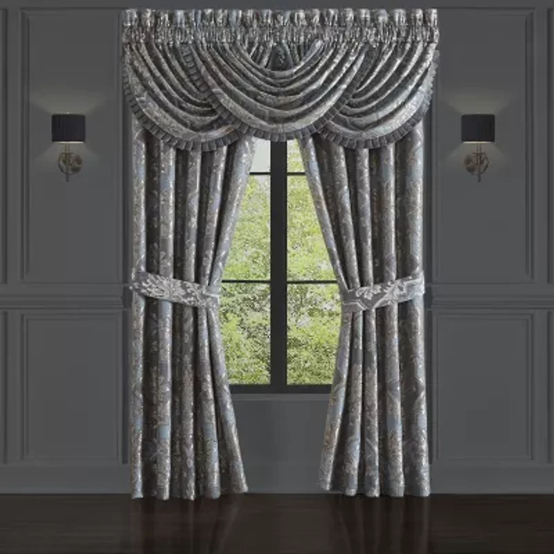 Queen Street Woodmere Rod Pocket Light-Filtering Set of 2 Curtain Panel