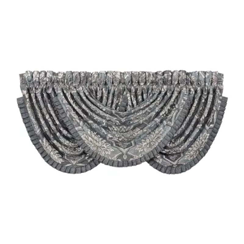 Queen Street Woodmere Rod Pocket Waterfall Valance