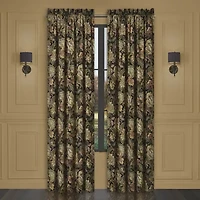 Five Queens Court Stefania Rod Pocket Energy Saving Light-Filtering Set of 2 Curtain Panel