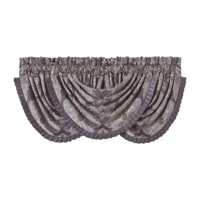 Five Queens Court Dominique Rod Pocket Energy Saving Light-Filtering Single Curtain Panel