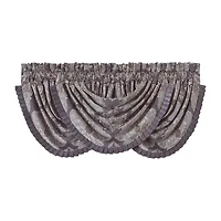 Five Queens Court Dominique Rod Pocket Energy Saving Light-Filtering Single Curtain Panel