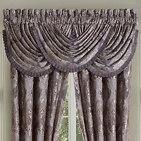 Five Queens Court Dominique Rod Pocket Energy Saving Light-Filtering Single Curtain Panel