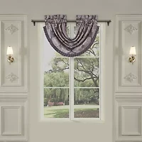 Five Queens Court Dominique Rod Pocket Energy Saving Light-Filtering Single Curtain Panel