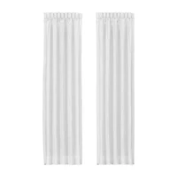 Queen Street Belize Rod Pocket Light-Filtering Set of 2 Curtain Panel