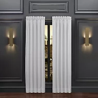Queen Street Belize Rod Pocket Light-Filtering Set of 2 Curtain Panel
