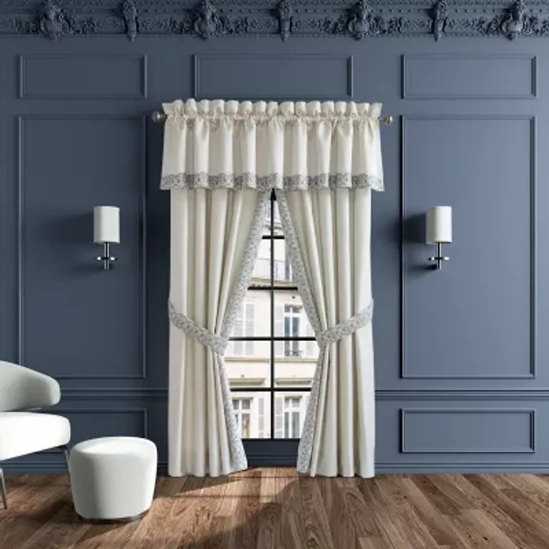 Queen Street Avelina Rod Pocket Light-Filtering Set of 2 Curtain Panel
