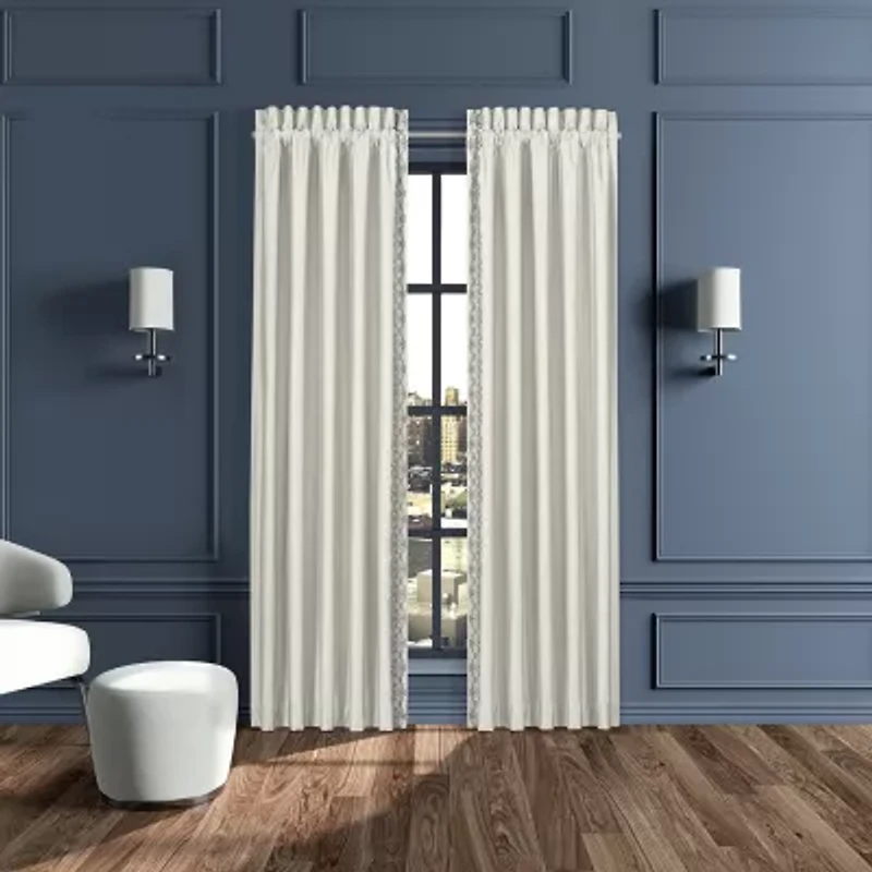 Queen Street Avelina Rod Pocket Light-Filtering Set of 2 Curtain Panel