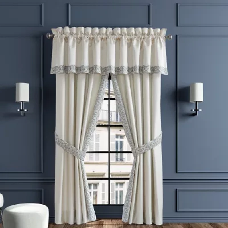 Queen Street Avelina Rod Pocket Light-Filtering Set of 2 Curtain Panel