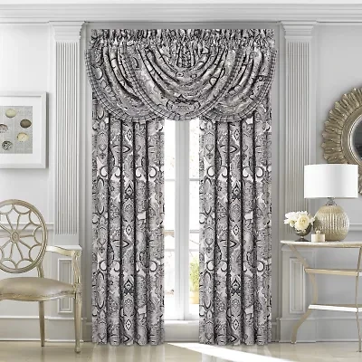Queen Street Giselle Rod Pocket Light-Filtering Set of 2 Curtain Panel