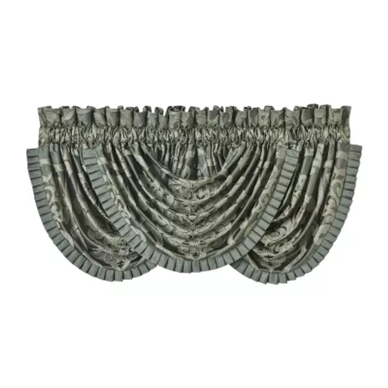 Queen Street Salerno Rod Pocket Waterfall Valance