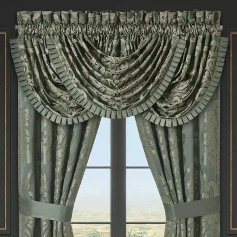 Queen Street Salerno Rod Pocket Waterfall Valance