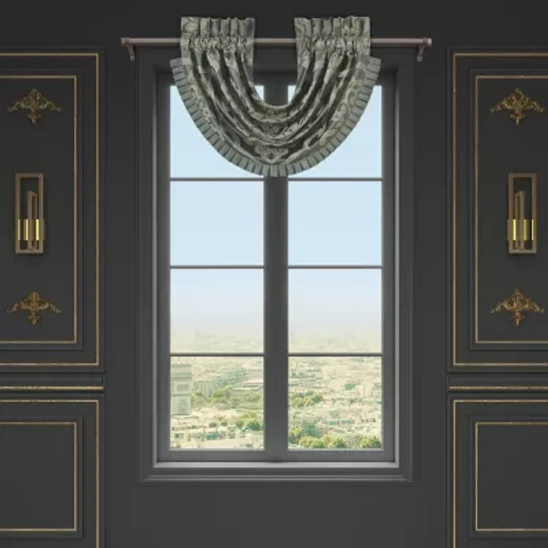 Queen Street Salerno Rod Pocket Waterfall Valance