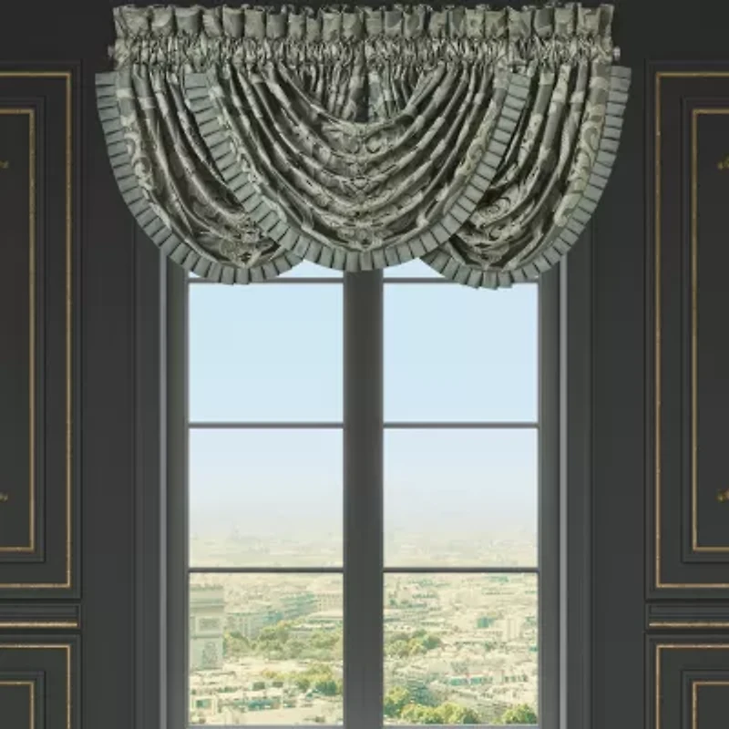 Queen Street Salerno Rod Pocket Waterfall Valance