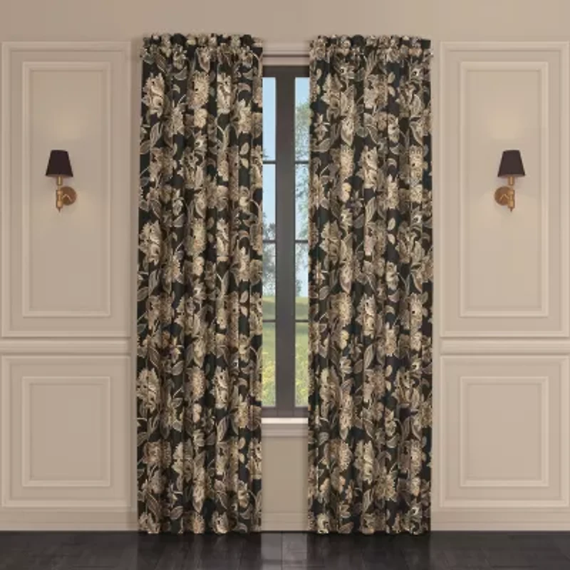 Queen Street Montecito Rod Pocket Light-Filtering Set of 2 Curtain Panel