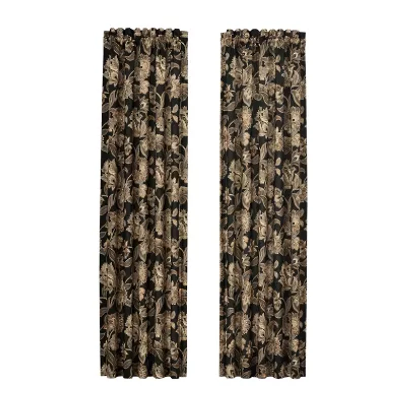 Queen Street Montecito Rod Pocket Light-Filtering Set of 2 Curtain Panel