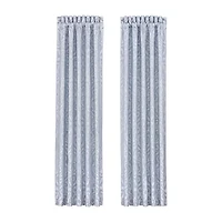 Queen Street Linda Rod Pocket Embellished Light-Filtering Set of 2 Curtain Panel