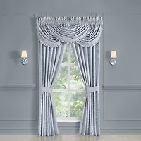 Queen Street Linda Rod Pocket Embellished Light-Filtering Set of 2 Curtain Panel