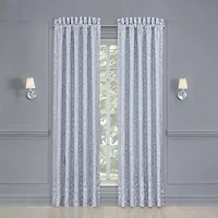 Queen Street Linda Rod Pocket Embellished Light-Filtering Set of 2 Curtain Panel