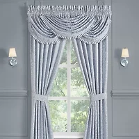 Queen Street Linda Rod Pocket Embellished Light-Filtering Set of 2 Curtain Panel