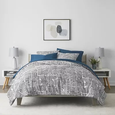 Home Expressions Holden Geometric Reversible Complete Bedding Set with Sheets