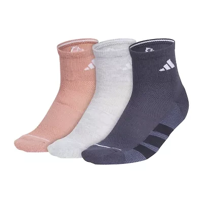 adidas All Day Training Womens Multi-Pack 3 Pair Quarter Ankle Socks
