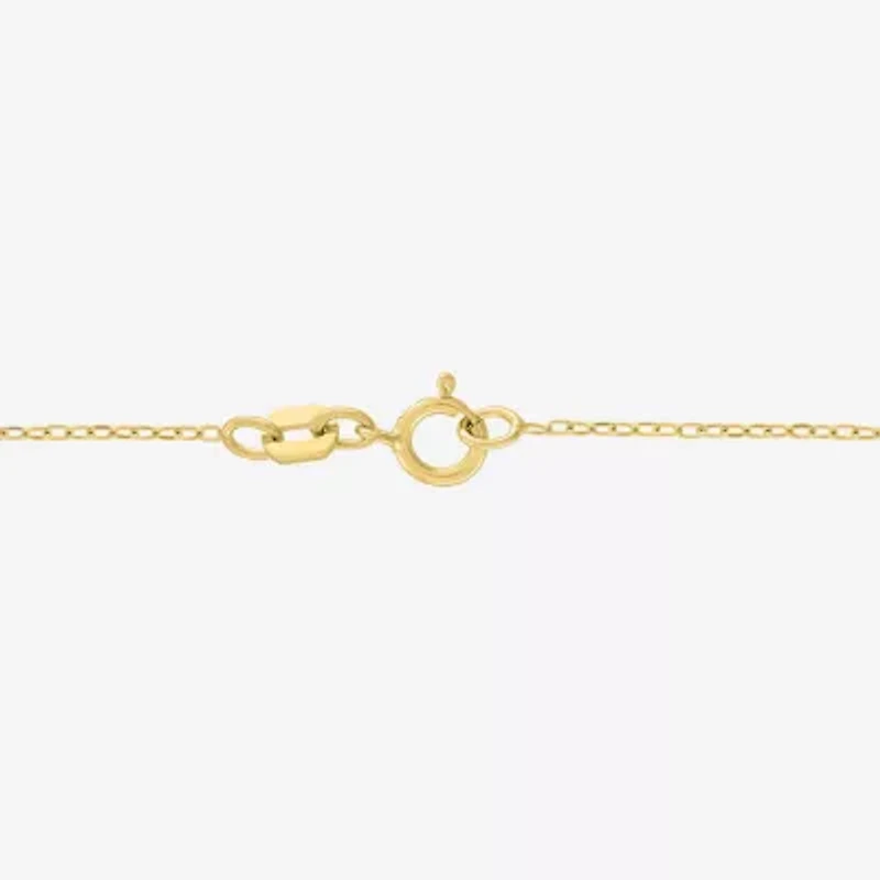 Yes, Please! Womens Lab Created Green Emerald 14K Gold Over Silver 18 Inch Pendant Necklace