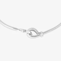Silver Reflections Womens Pure Silver Over Brass Bangle Bracelet
