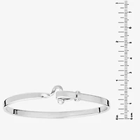 Silver Reflections Womens Pure Silver Over Brass Bangle Bracelet