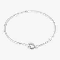 Silver Reflections Womens Pure Silver Over Brass Bangle Bracelet