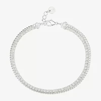 Moda Sport Hypoallergenic Water-Resistant Womens Stainless Steel Semisolid Curb Hypoallergenic Chain Bracelet