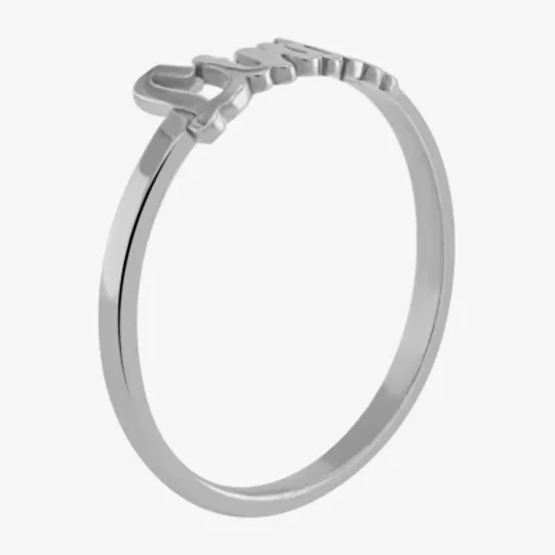 Personalized Script Name Ring