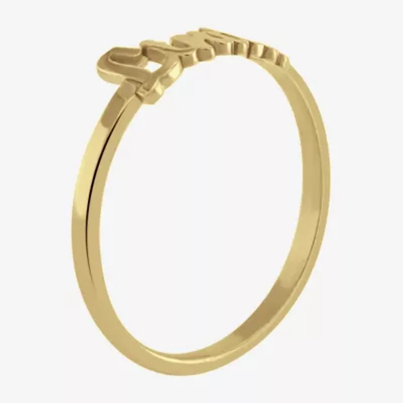 Personalized Script Name Ring