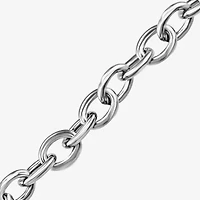 Personalized Sterling Silver 20mm Monogram Script Charm Bracelet