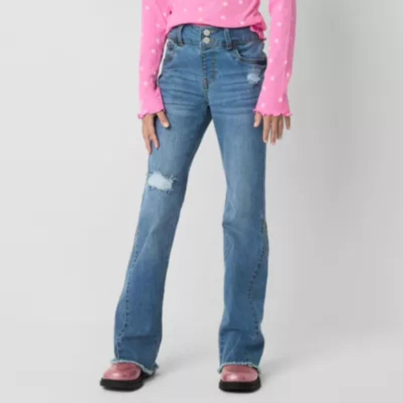 Vanilla Star Big Kid Girls High Rise Flare Leg Jean
