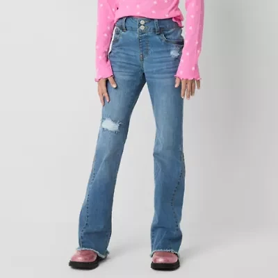 Vanilla Star Big Kid Girls High Rise Flare Leg Jean