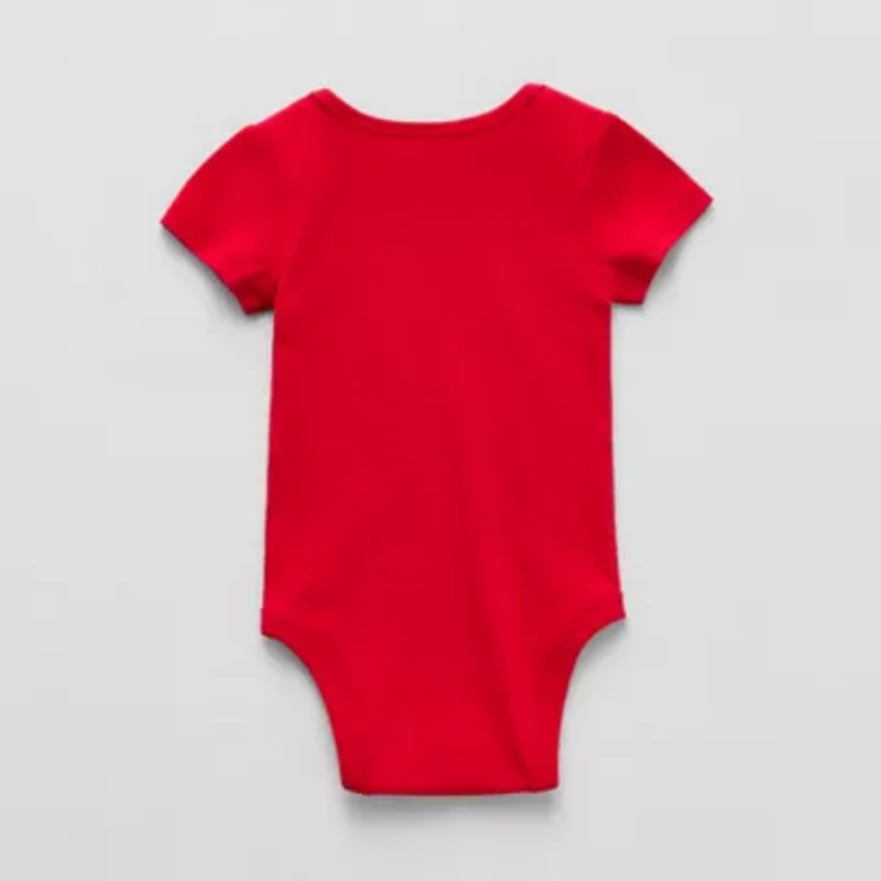 Okie Dokie Baby Unisex Round Neck Short Sleeve Rib Bodysuit