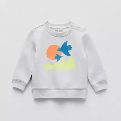 Okie Dokie Baby Unisex Crew Neck Fleece Long Sleeve Sweatshirt